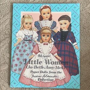 Madame Alexander Little Women Paper Doll Set in Blue, Pink, Red and White